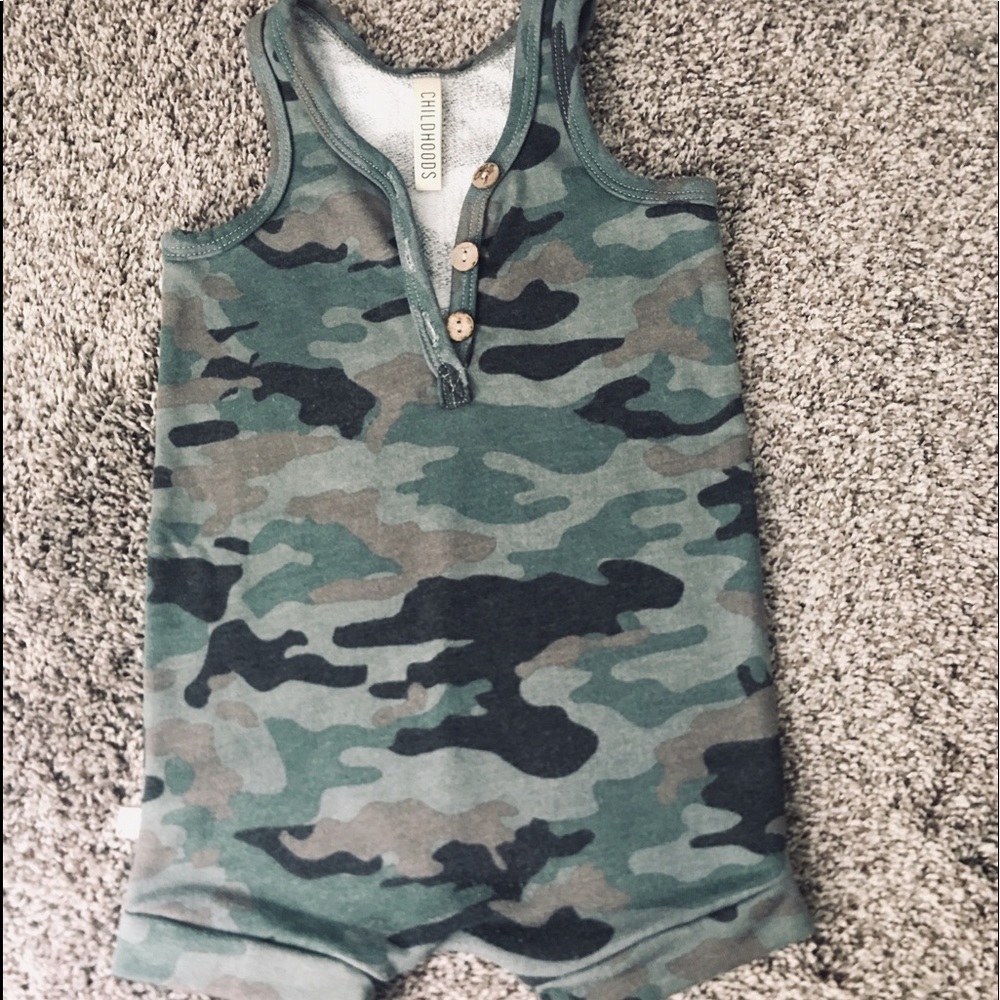 Childhoods OG Camo Short Tank Romper